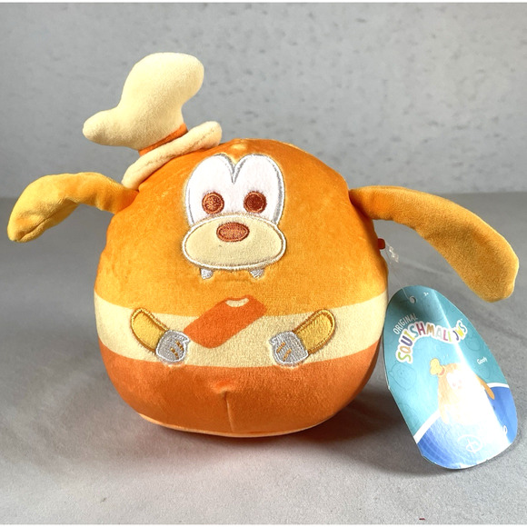 Goofy Orange Monochromatic Disney Squishmallows Eating Creamsicle 6.5 in RARE - Picture 1 of 12